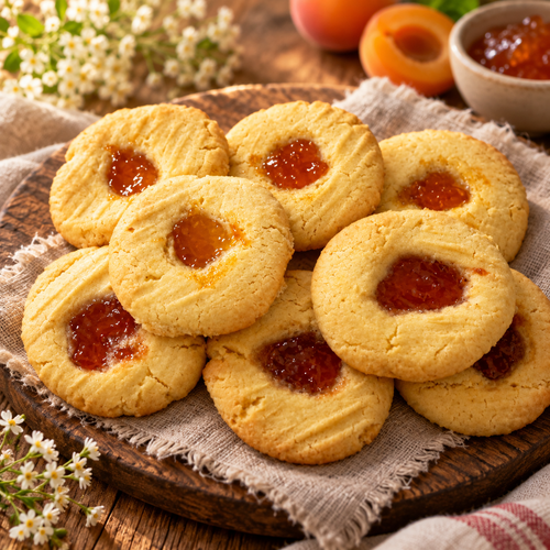 Homemade Apricot Jam Drop Biscuits – Box of 8
