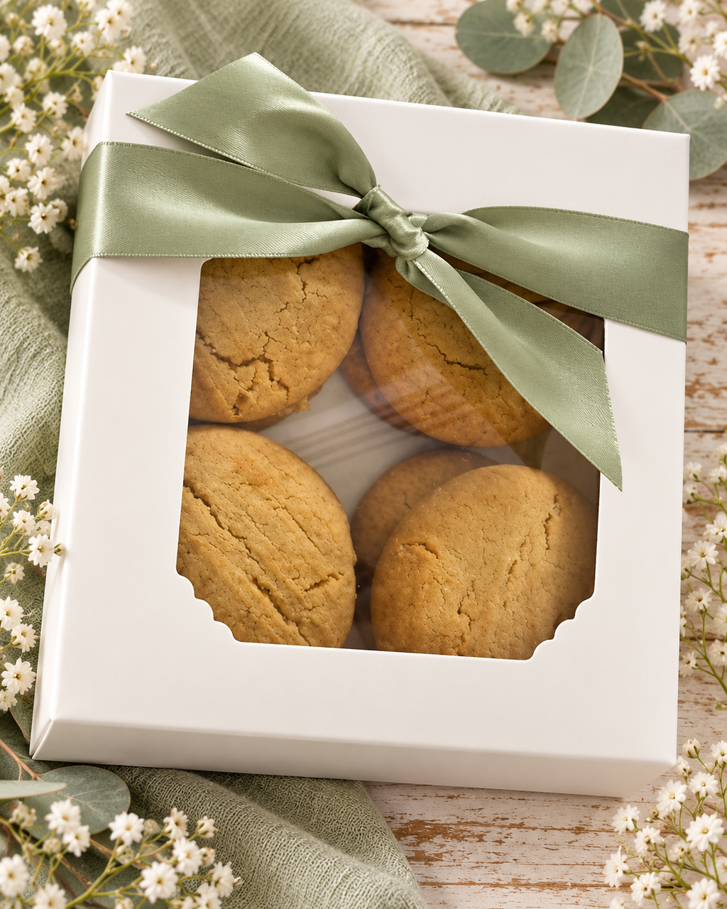 Homestead Ginger Spice Biscuits – Box of 8