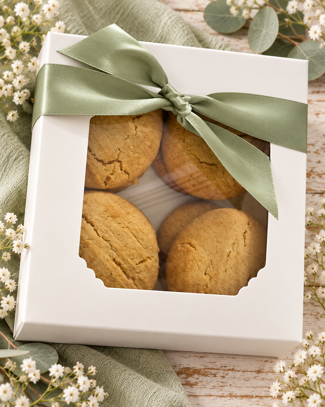 Homestead Ginger Spice Biscuits – Box of 8