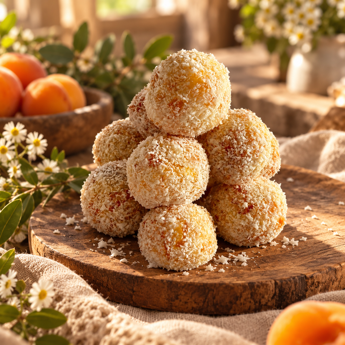 Homemade Apricot Balls – Box of 16 (PRE-ORDER)