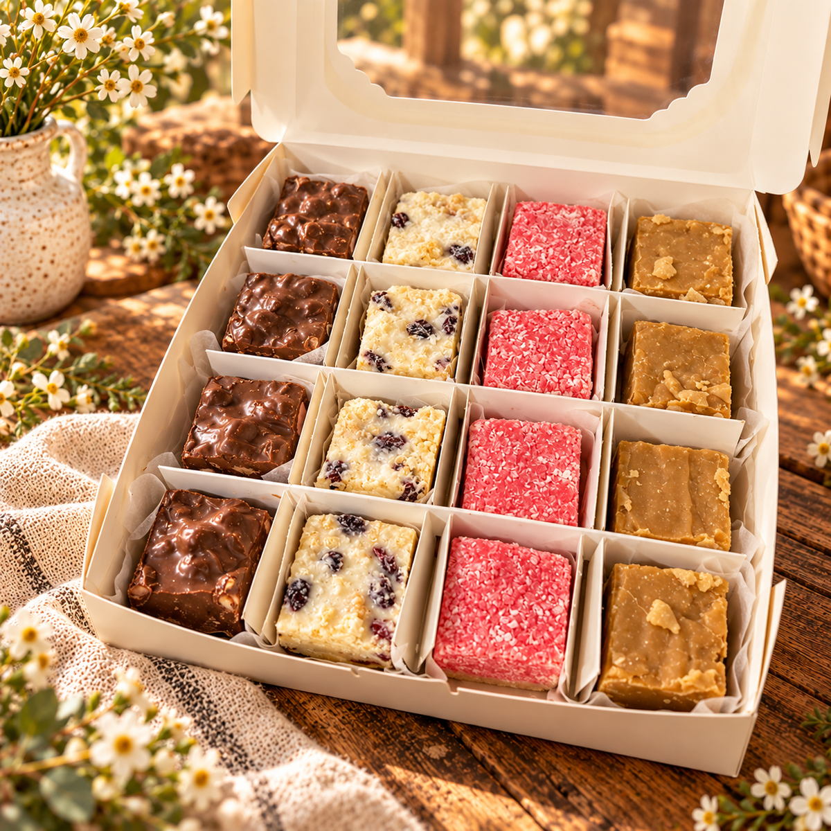 Homemade Christmas Treats Variety Box – 16 Pieces (PRE-ORDER)