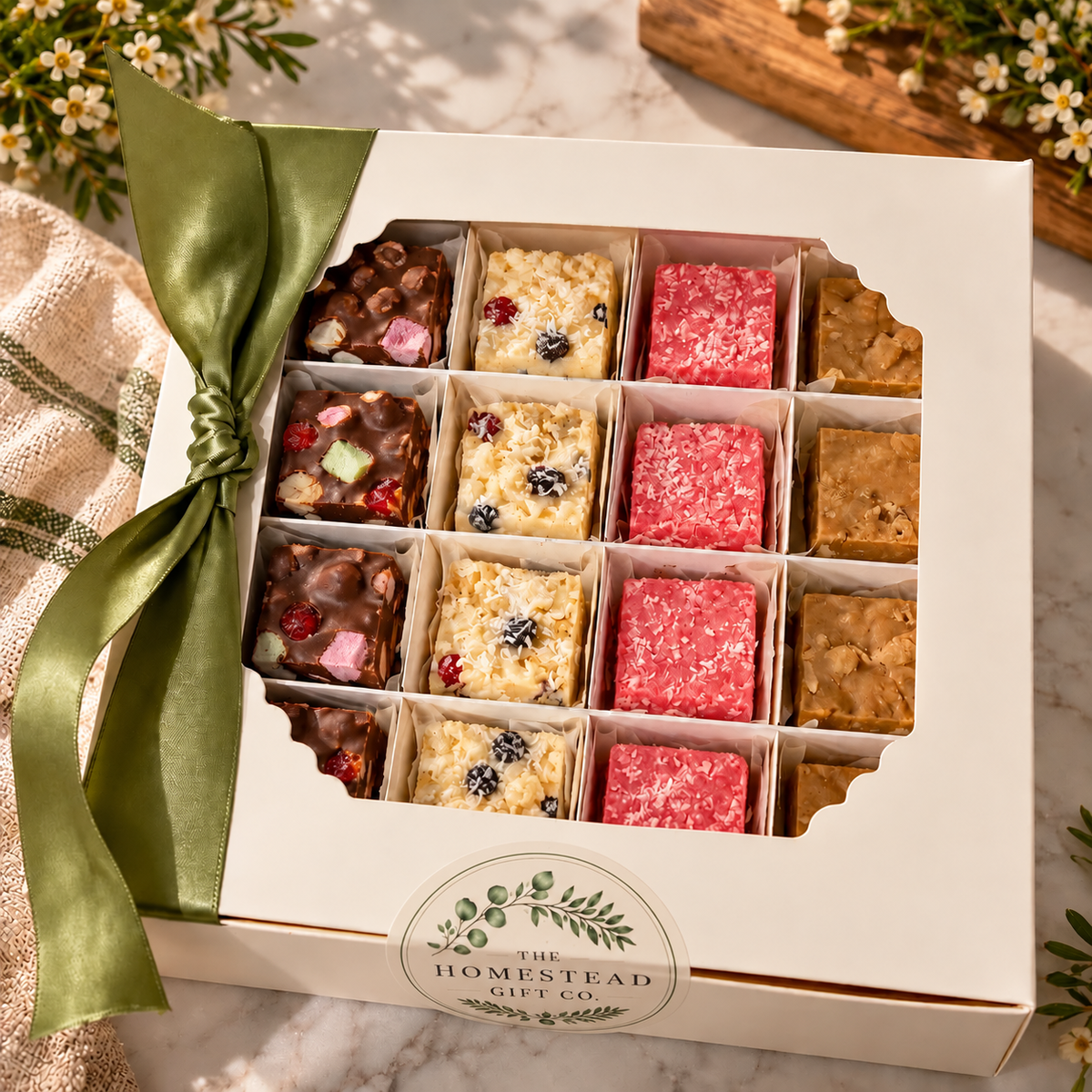 Homemade Christmas Treats Variety Box – 16 Pieces